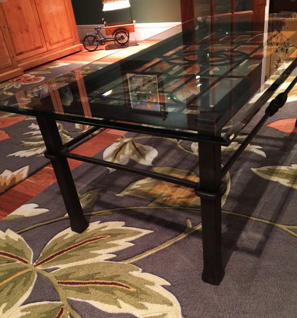 forged stained glass table