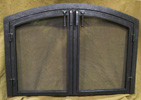 forged fireplace doors