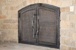 kudu handle fireplace doors